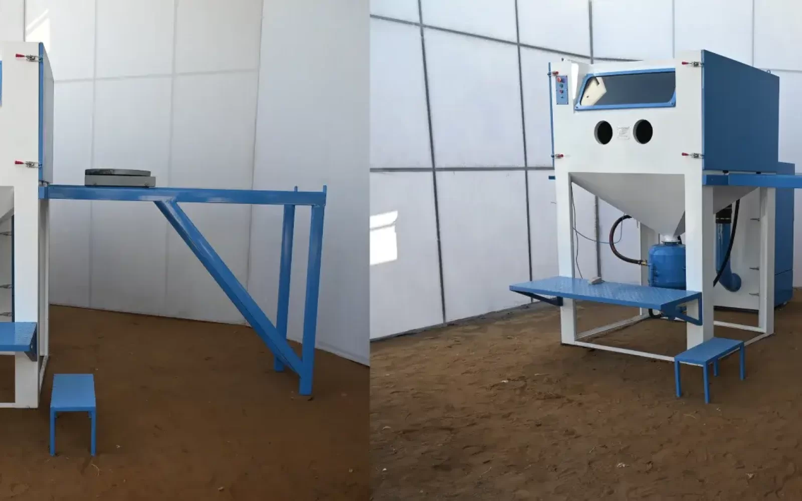 Cabinet Shot Blasting Machine